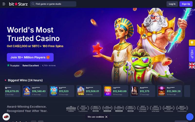 Bitstarz homepage